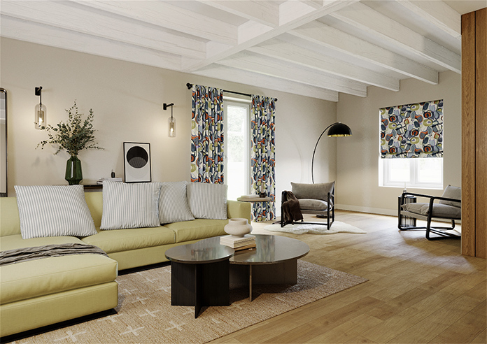 Pop, Denim - Made to Measure Curtains - Image 7
